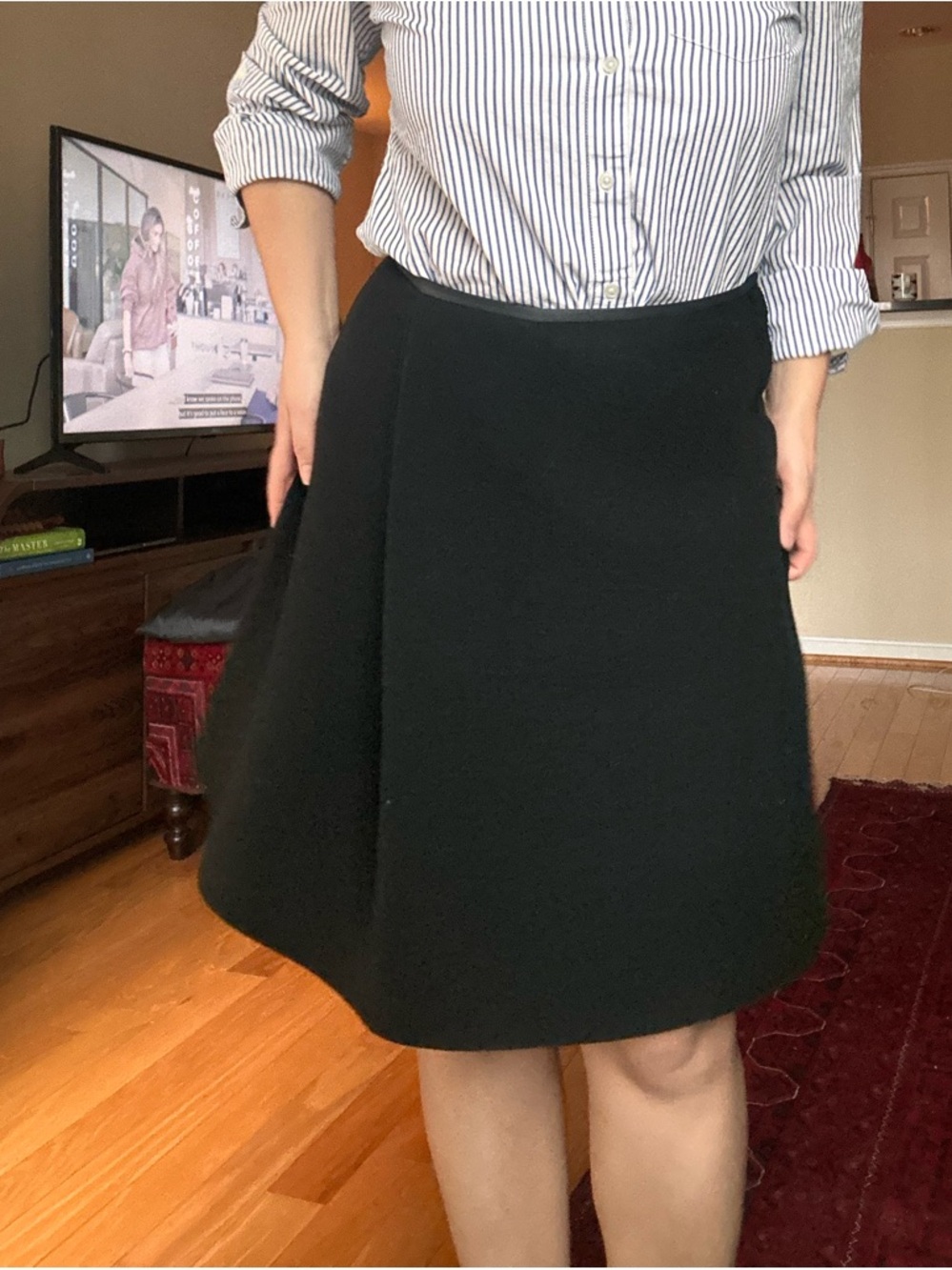 3.1 Phillip Lim Black A-Line Skirt